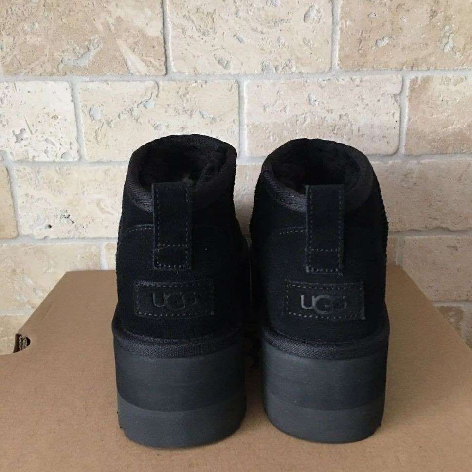 Жіночі UGG Ультра Міні Чорні на Платформі Замшеві Ultra Mini Platform Black Suede 2 — фото 6