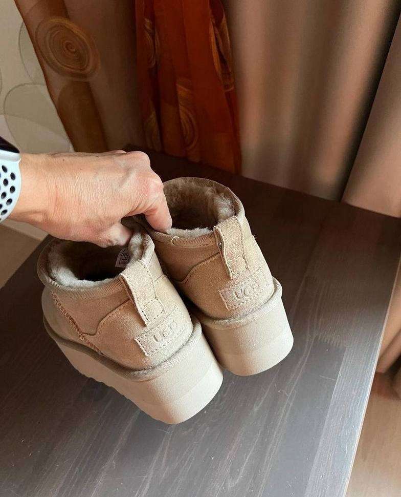 Жіночі UGG Ультра Міні Платформа Пісочні Classic Ultra Mini Platform Mustard Seed Suede — фото 13