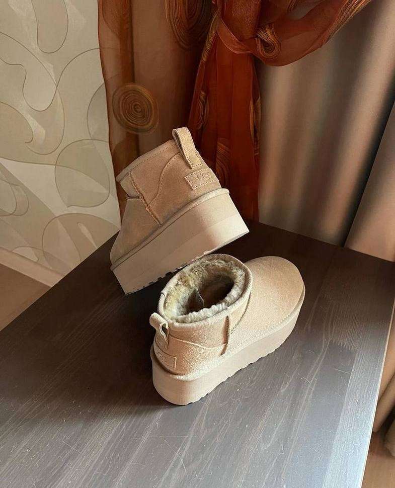 Жіночі UGG Ультра Міні Платформа Пісочні Classic Ultra Mini Platform Mustard Seed Suede — фото 14