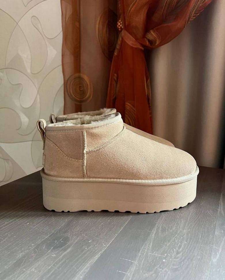 Жіночі UGG Ультра Міні Платформа Пісочні Classic Ultra Mini Platform Mustard Seed Suede — фото 8