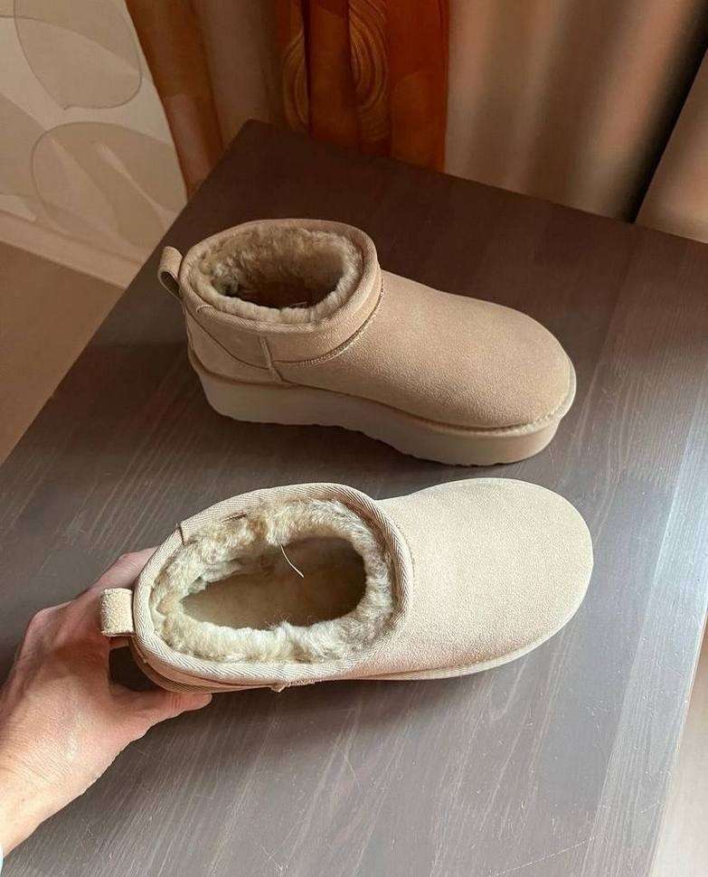 Жіночі UGG Ультра Міні Платформа Пісочні Classic Ultra Mini Platform Mustard Seed Suede — фото 9
