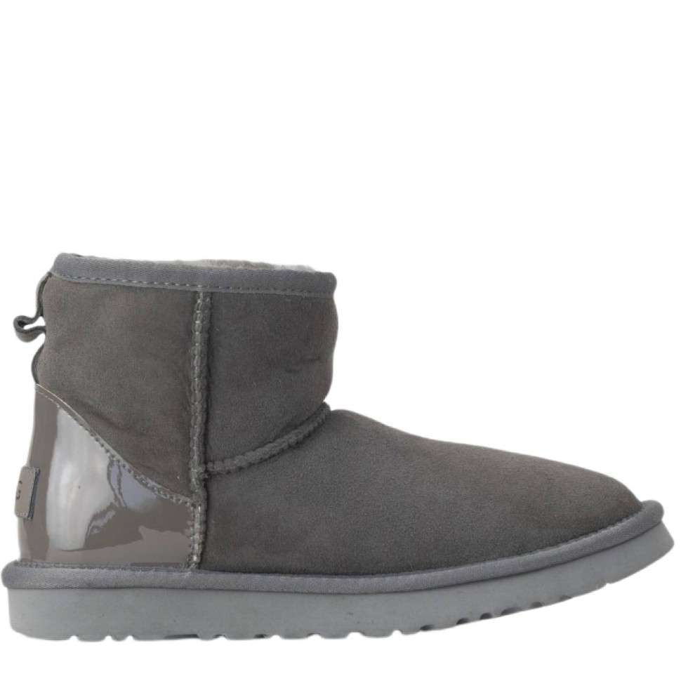 Жіночі UGG Міні Сірі Замша Хром Classic Mini Grey CHROMIUM