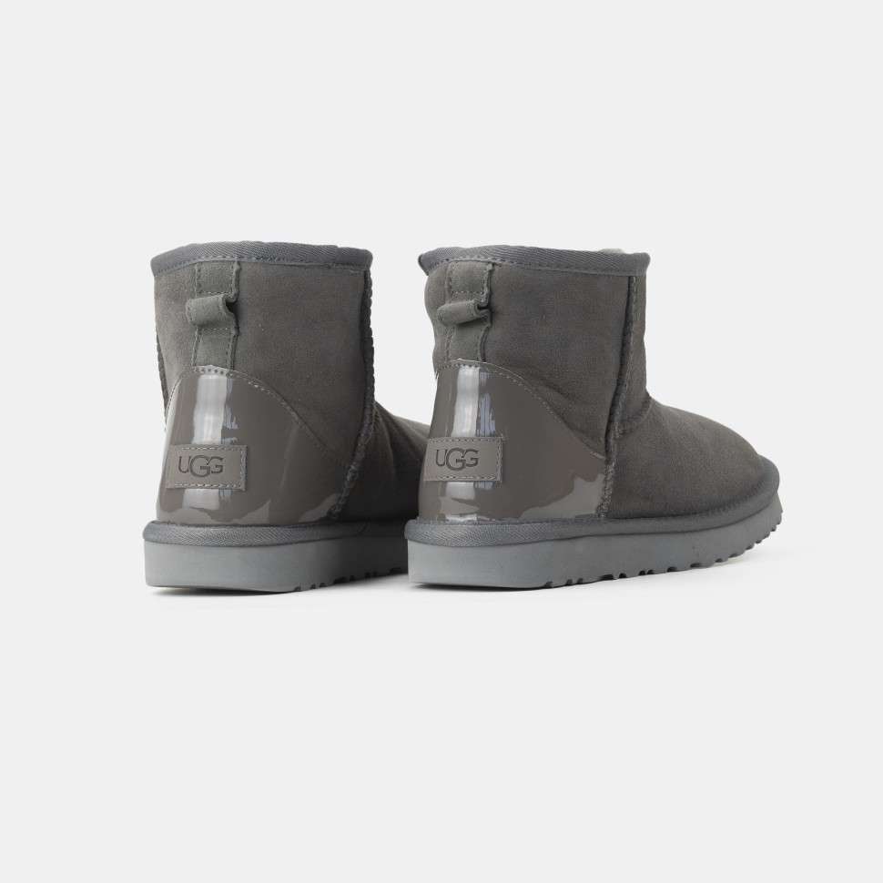 Жіночі UGG Міні Сірі Замша Хром Classic Mini Grey CHROMIUM — фото 2