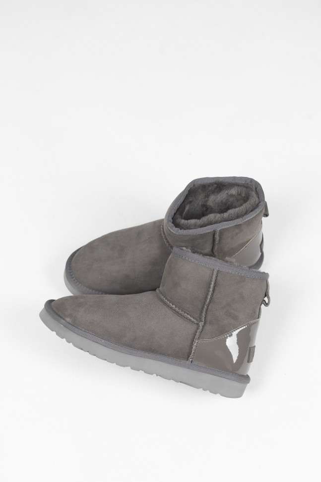 Жіночі UGG Міні Сірі Замша Хром Classic Mini Grey CHROMIUM — фото 13