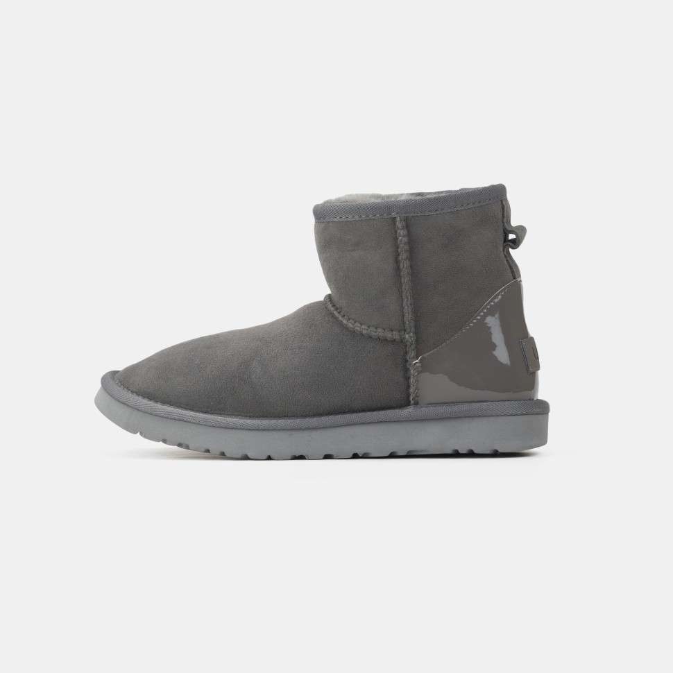 Жіночі UGG Міні Сірі Замша Хром Classic Mini Grey CHROMIUM — фото 4