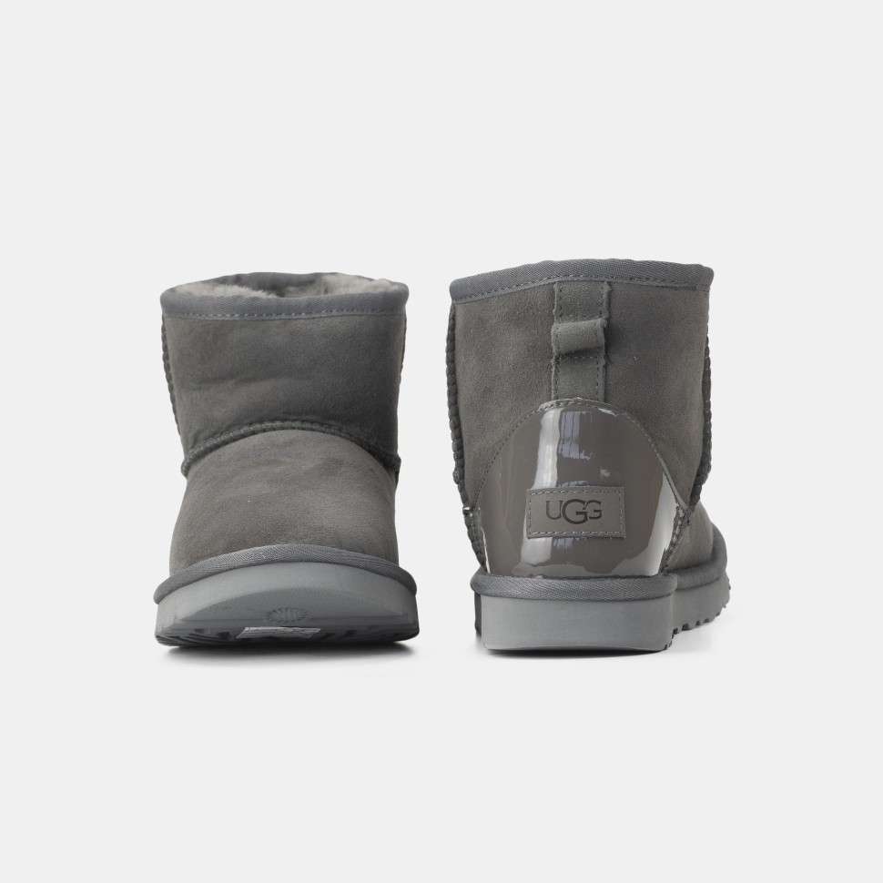 Жіночі UGG Міні Сірі Замша Хром Classic Mini Grey CHROMIUM — фото 5