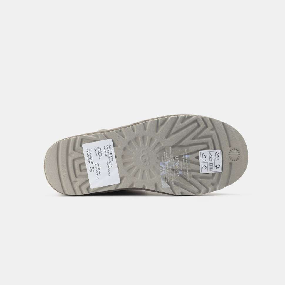 Жіночі UGG Міні замша Сірі з Змійкою ZIP MINI LIGHT GREY CHROMIUM — фото 3