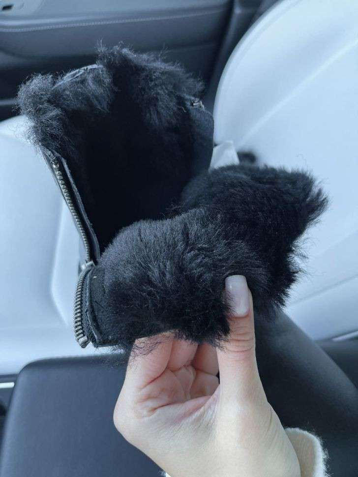 Жіночі UGG Міні Шкіра з Змікою та Лакова Пятка Mini Short ZIP Black Lacquer — фото 7