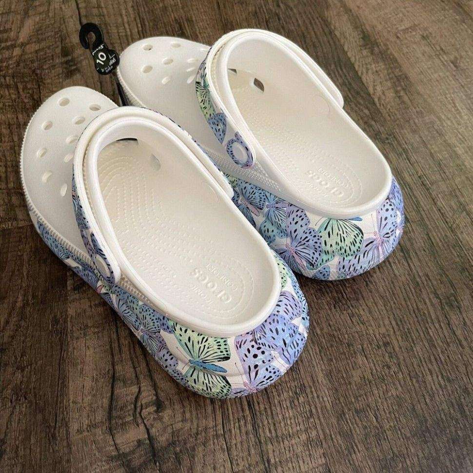 Жіночі Crocs Crush Clog White/Multi Butterfly — фото 4