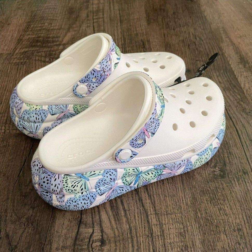 Жіночі Crocs Crush Clog White/Multi Butterfly — фото 5