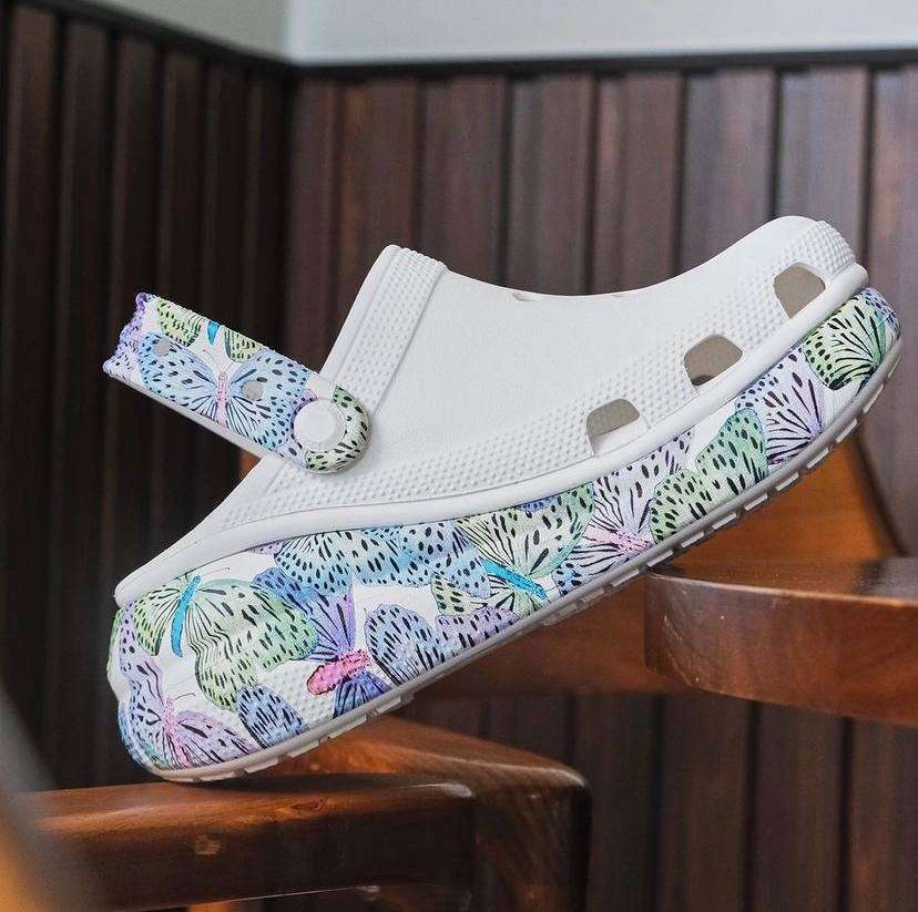 Жіночі Crocs Crush Clog White/Multi Butterfly — фото 8