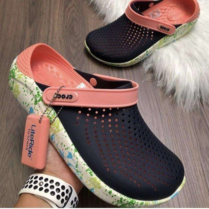 Жіночі Crocs Literide Clog Navy/Melon — фото 2