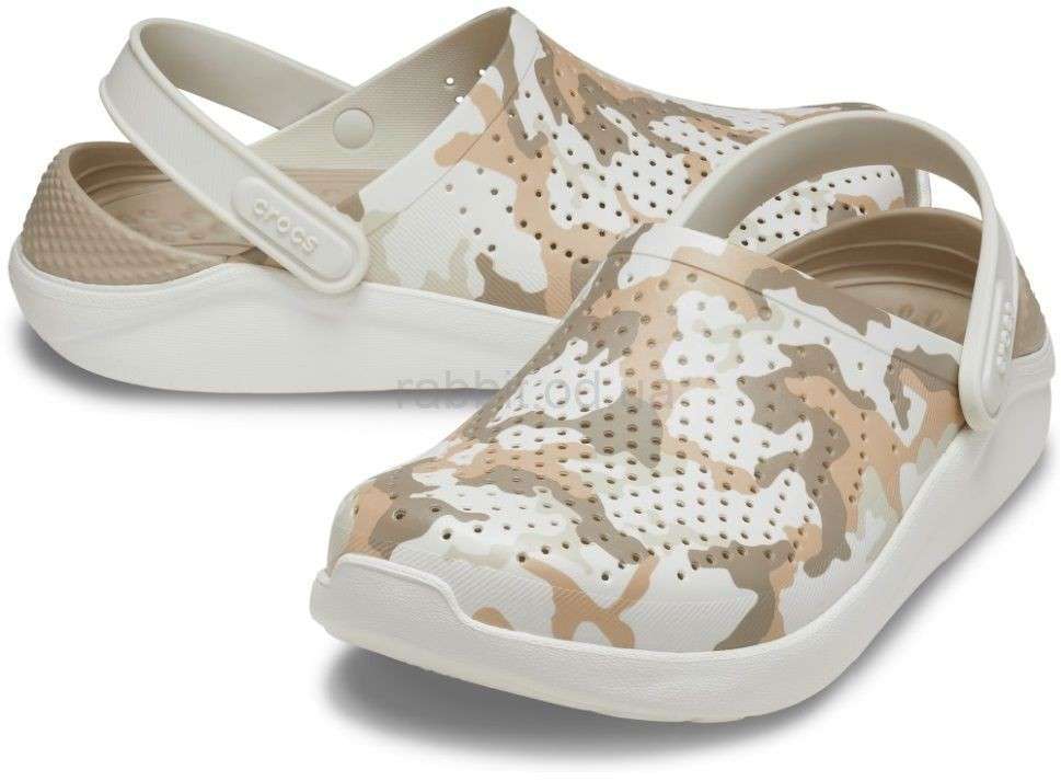 Чоловічі Crocs LiteRide Printed Camo Clog Almost White — фото 1