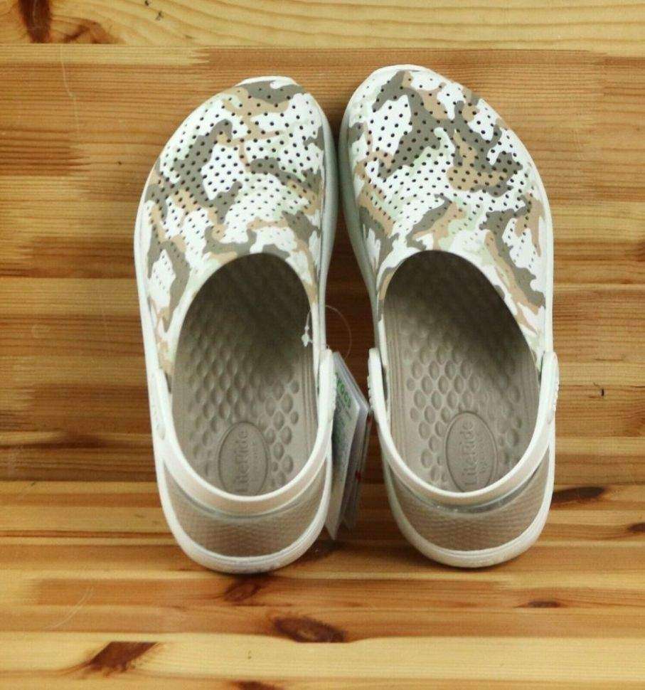 Чоловічі Crocs LiteRide Printed Camo Clog Almost White — фото 11