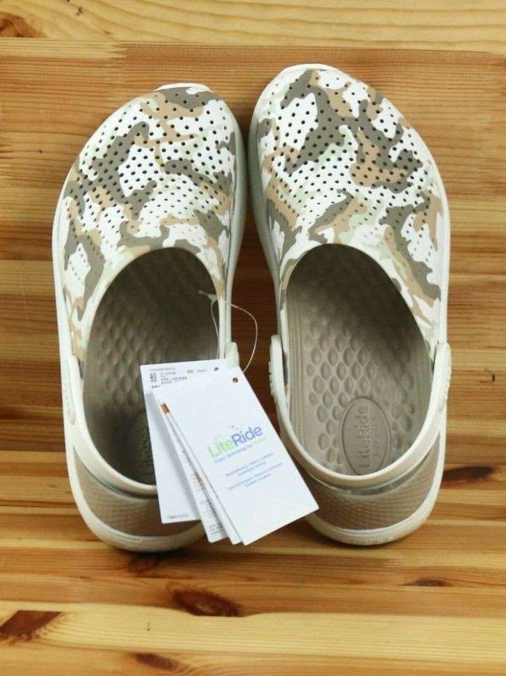 Чоловічі Crocs LiteRide Printed Camo Clog Almost White — фото 10