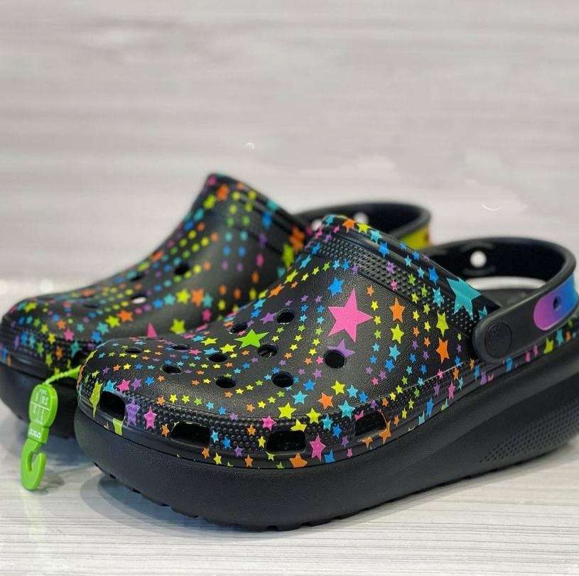Жіночі Crocs Crush Clog Black/Mult Disco Dance — фото 7