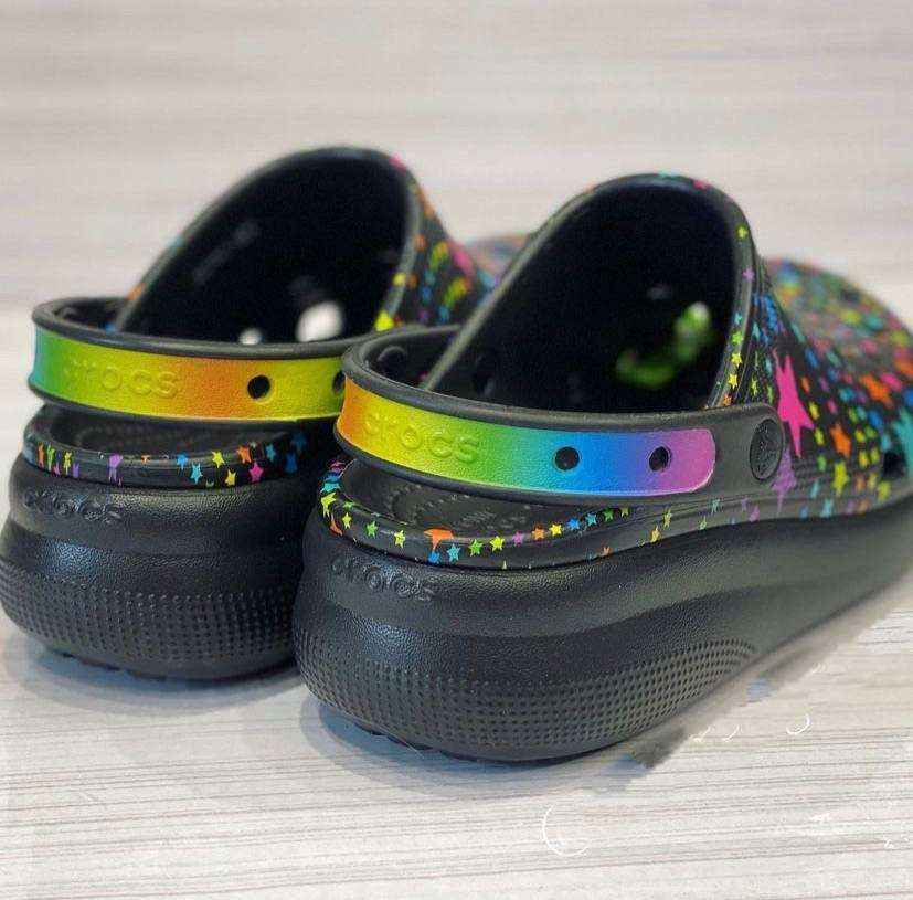 Жіночі Crocs Crush Clog Black/Mult Disco Dance — фото 8