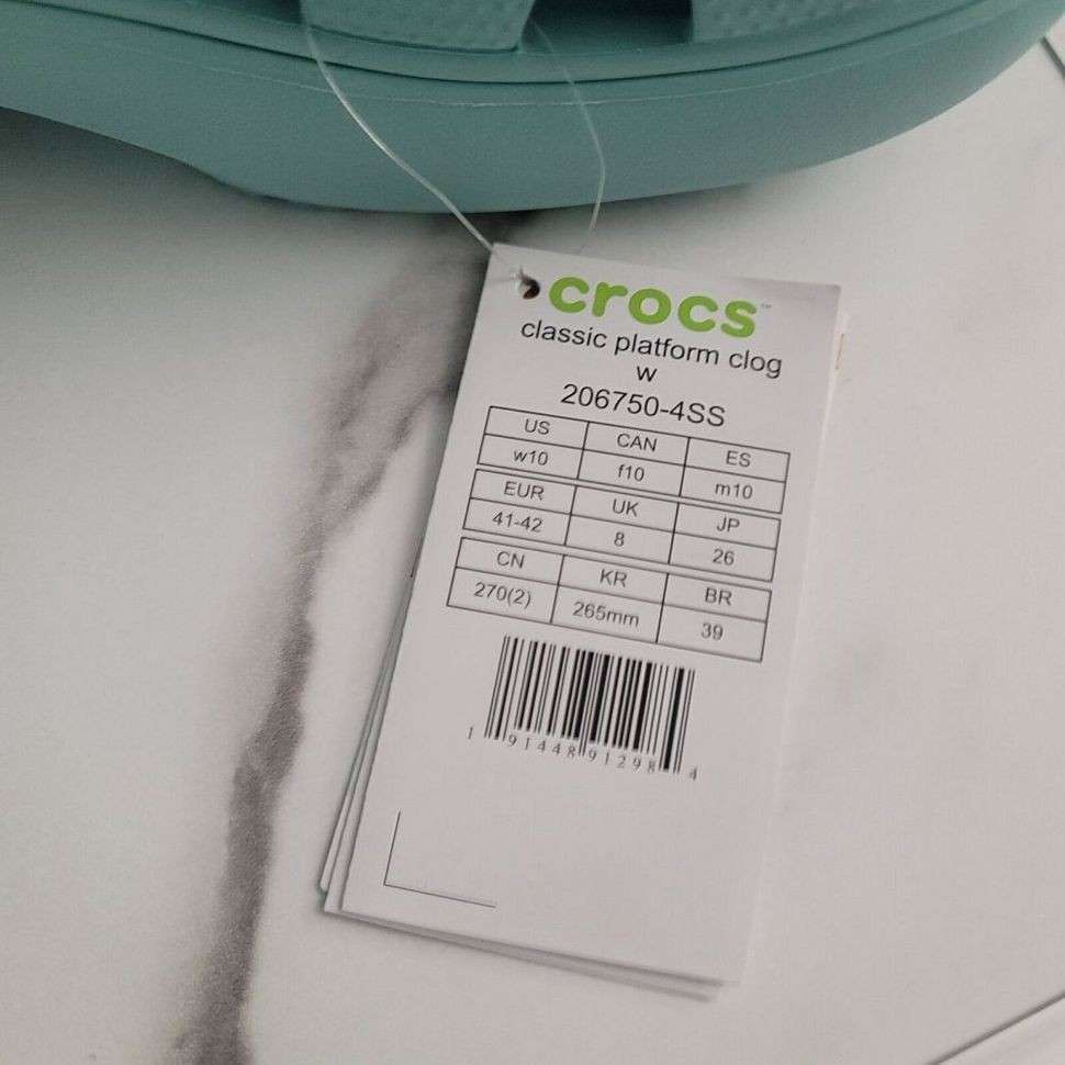 Жіночі Crocs Women´s Classic Platform Clog Pure Water — фото 9