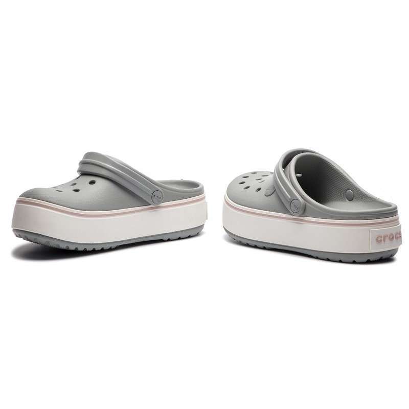 Дитячі Crocs для дівчинки Crocband Platform Clog Grey/Rose — фото 6
