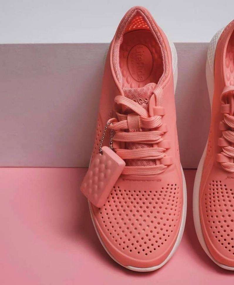 Жіночі кросівки Пейсер Рожеві Crocs Literide Pacer fresco — фото 12