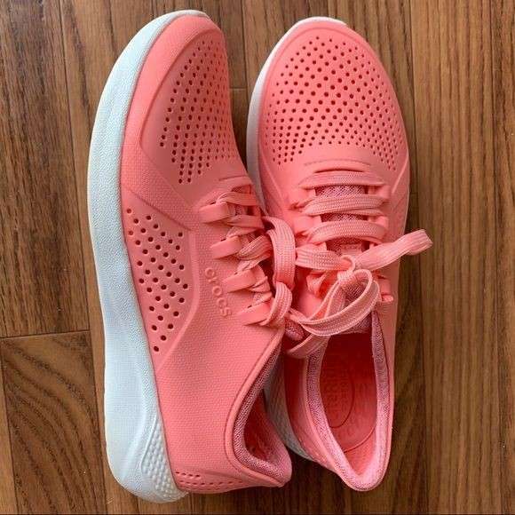 Жіночі кросівки Пейсер Рожеві Crocs Literide Pacer fresco — фото 13