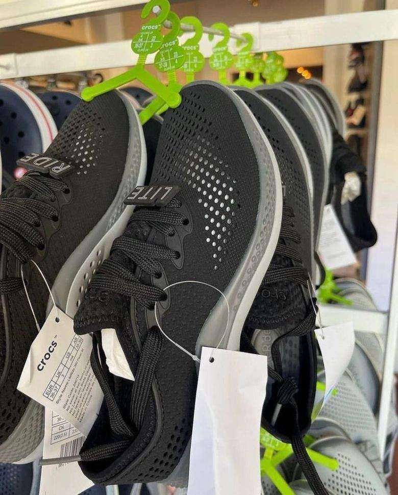 Чоловічі Кросівки Crocs Чорні Literide 360 Pacer Black/Slate Grey — фото 3