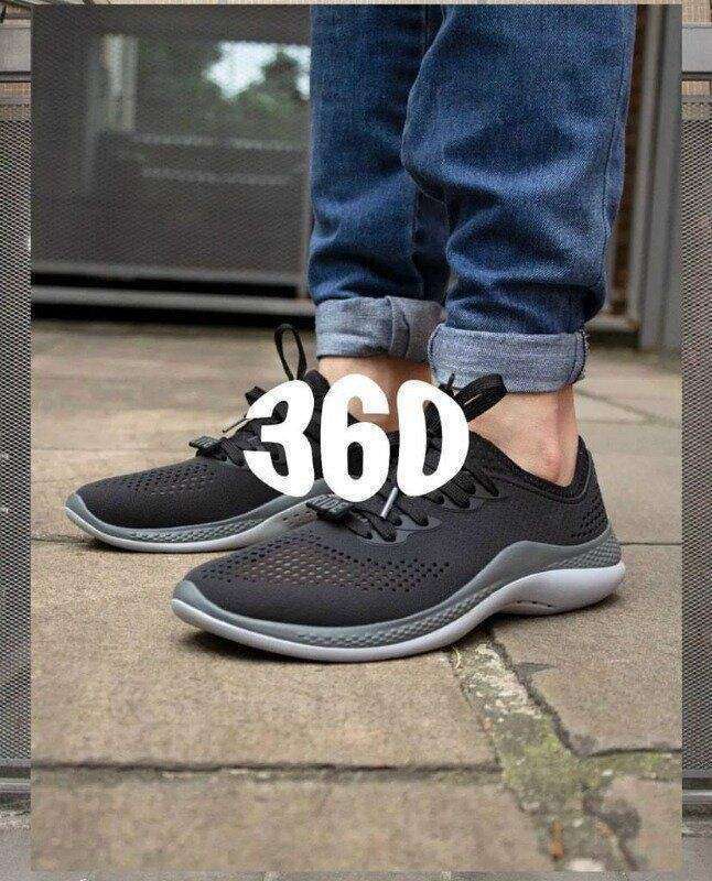 Чоловічі Кросівки Crocs Чорні Literide 360 Pacer Black/Slate Grey — фото 5