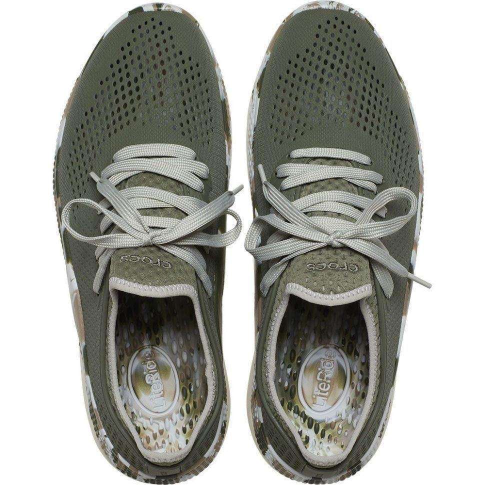 Чоловічі кросівки Crocs Literide 360 Marbled Pacer Army Green\Multi — фото 8