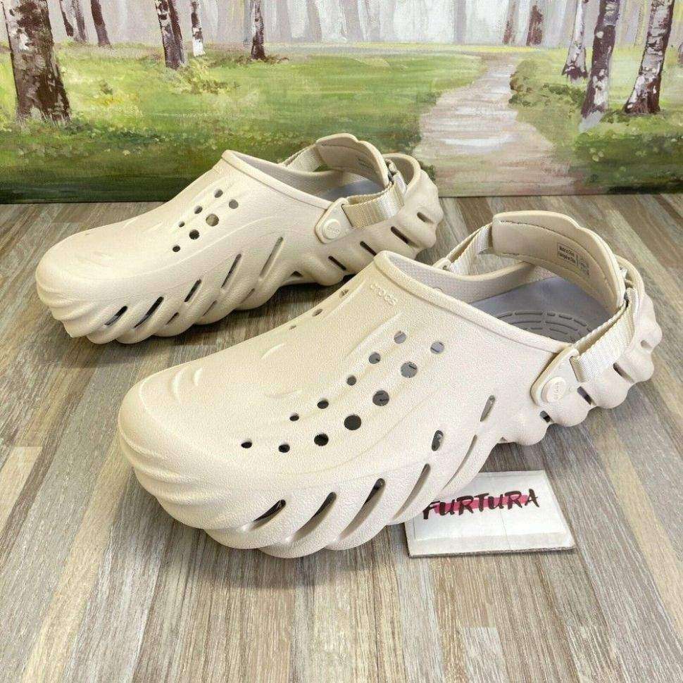 Crocs Echo Clog Atmosphere Stucco Beige — фото 11