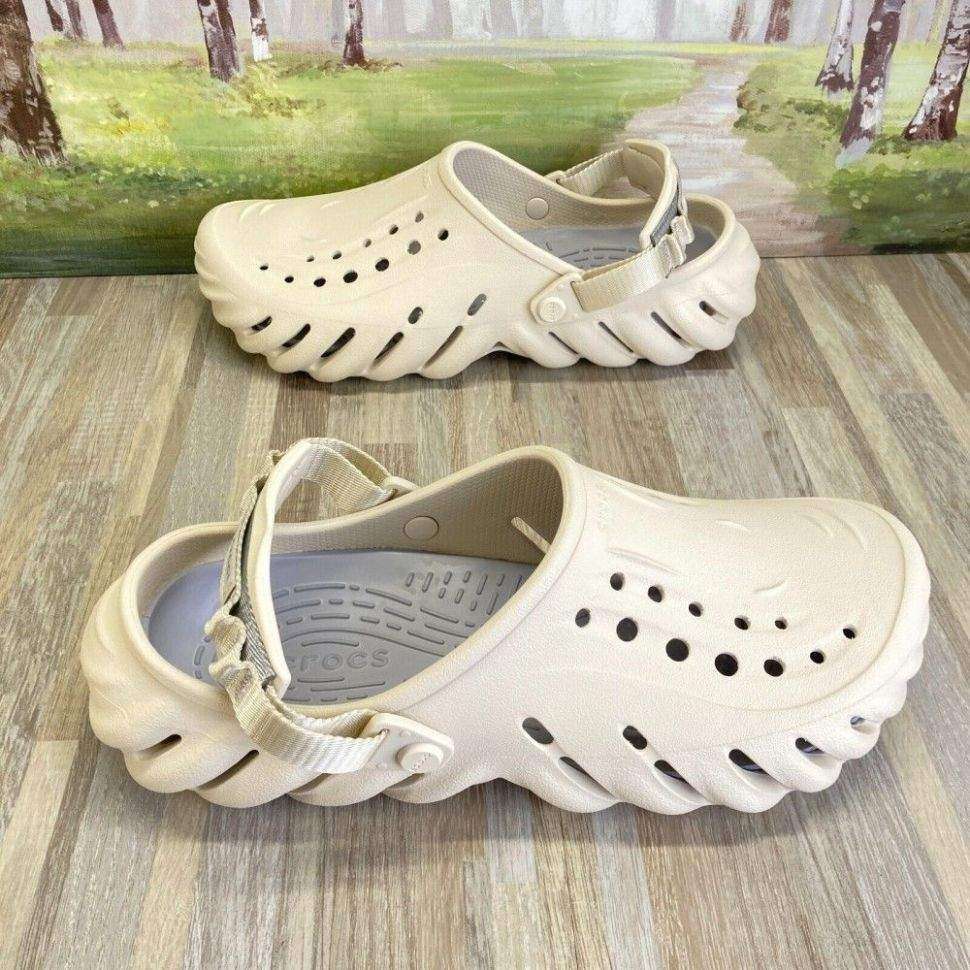 Crocs Echo Clog Atmosphere Stucco Beige — фото 6