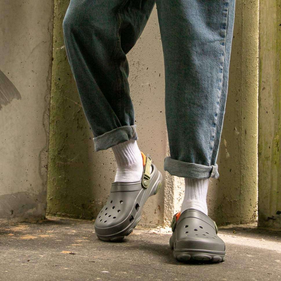 Crocs Классік Клог Сірі Classic All Terrain Clog Slate Grey/Multi — фото 7