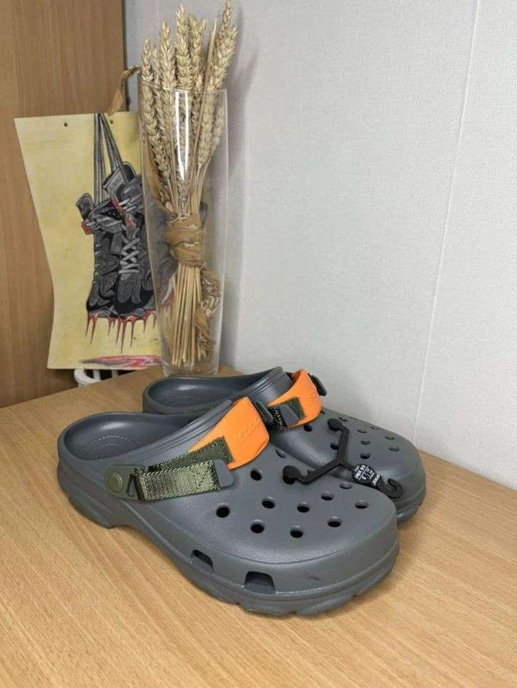 Crocs Классік Клог Сірі Classic All Terrain Clog Slate Grey/Multi — фото 8