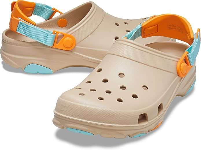 Crocs Унісекс Клог Сабо Бежеві Classic All-Terrain Clog Chai/Multicolor