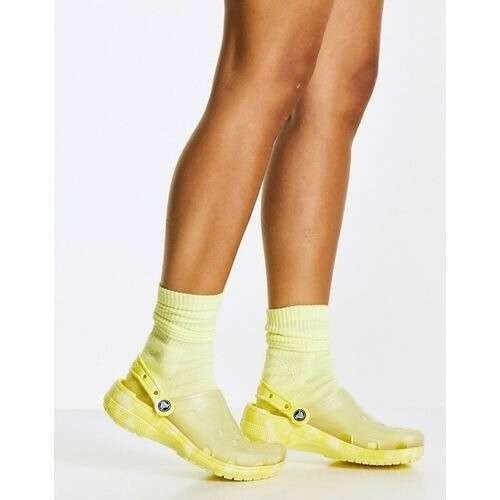 Crocs Classic Translucent Bleach Dye Clog Banana — фото 3