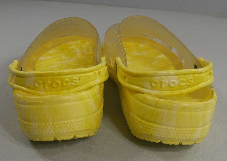 Crocs Classic Translucent Bleach Dye Clog Banana — фото 6