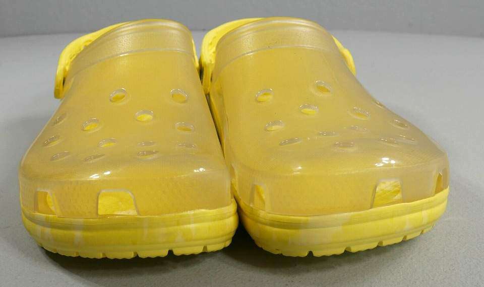 Crocs Classic Translucent Bleach Dye Clog Banana — фото 7