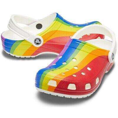 Жіночі Crocs Rainbow Graphic Classic Stripe Clog