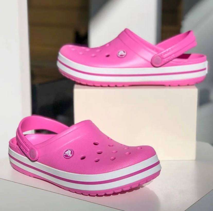 Жіночі Crocs Crocband Electric Pink/White — фото 2