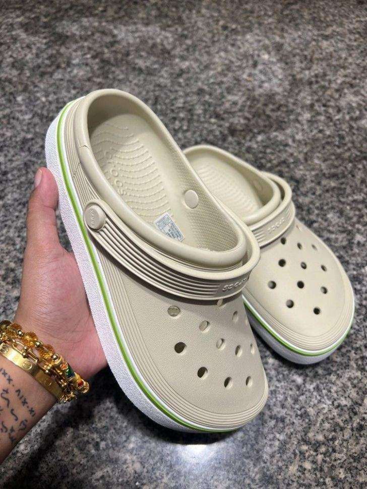 Crocs Crocband Clog Off Court Bone — фото 10