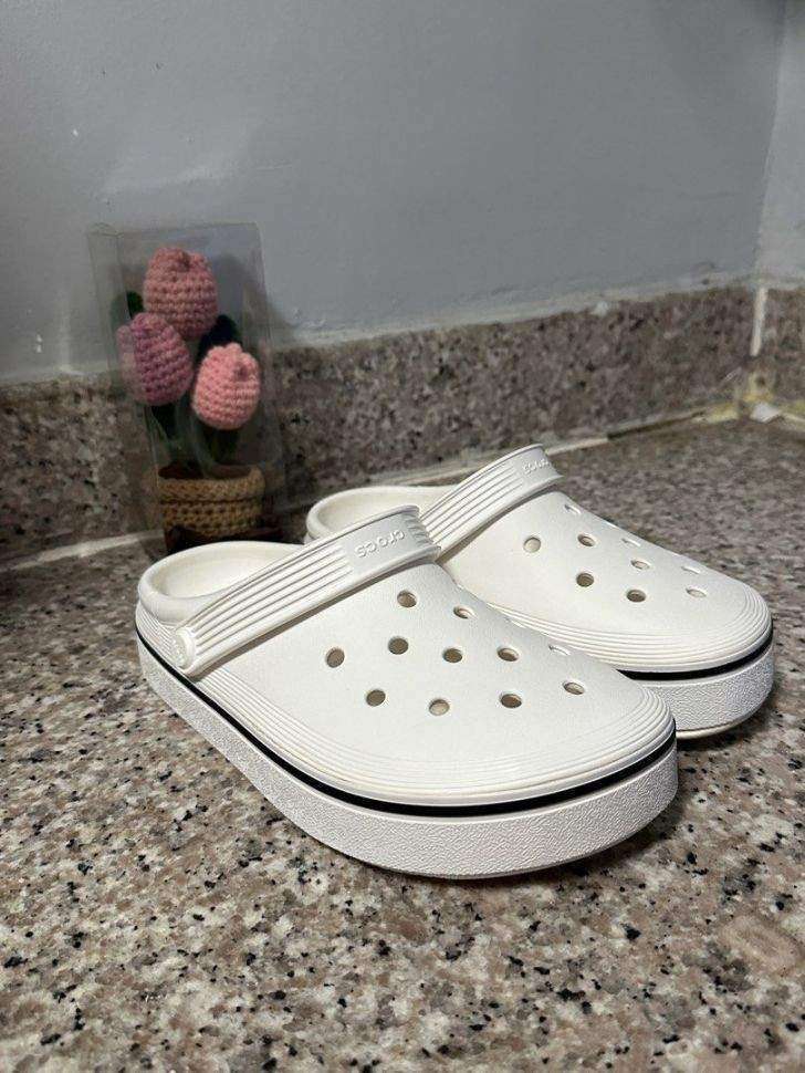 Crocs Crocband Clog Off Court White — фото 13