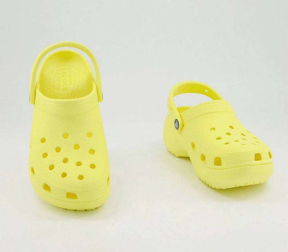 Жіночі Crocs women´s classic platform clog Banana — фото 5