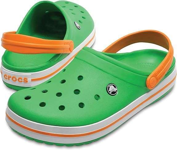 Жіночі Crocs Crocband Clog Grass Green/White/Blazing Orange — фото 1