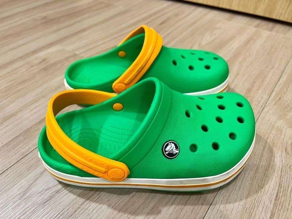 Жіночі Crocs Crocband Clog Grass Green/White/Blazing Orange — фото 5