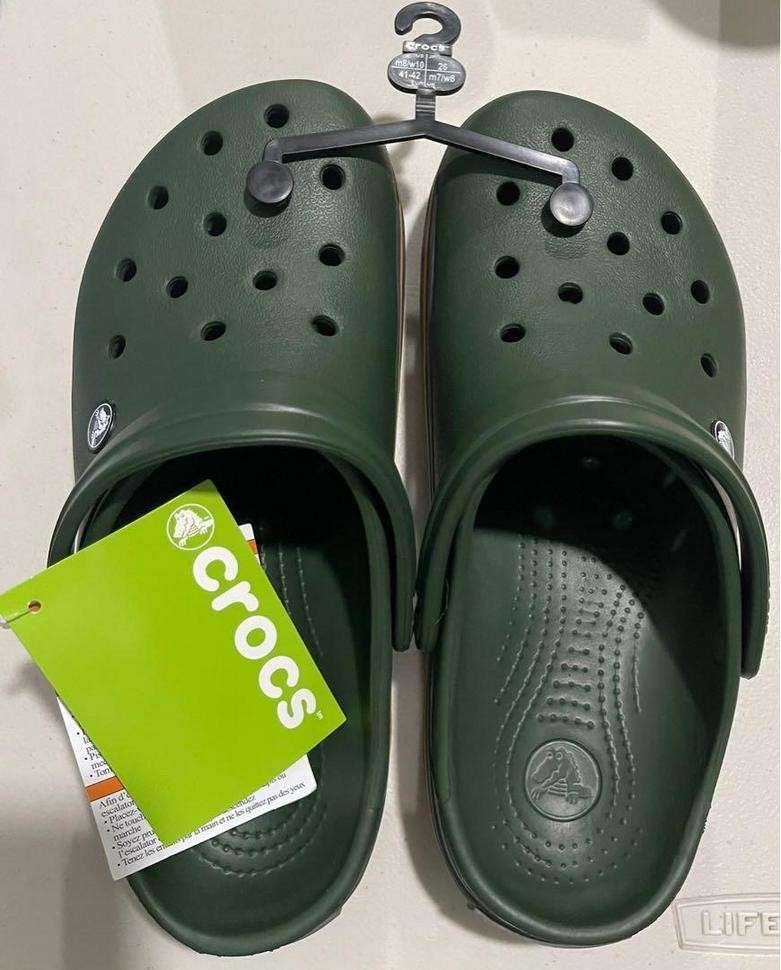 Чоловічі Crocs Crocband Clog Forest Green / Slate Grey — фото 6