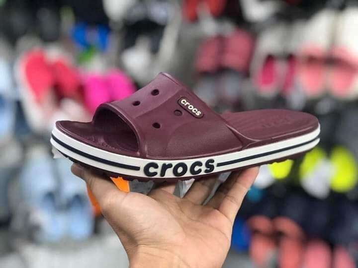 Жіночі шльопанці Баябенд Бургундія Crocs Bayaband Slide Burgundy — фото 6