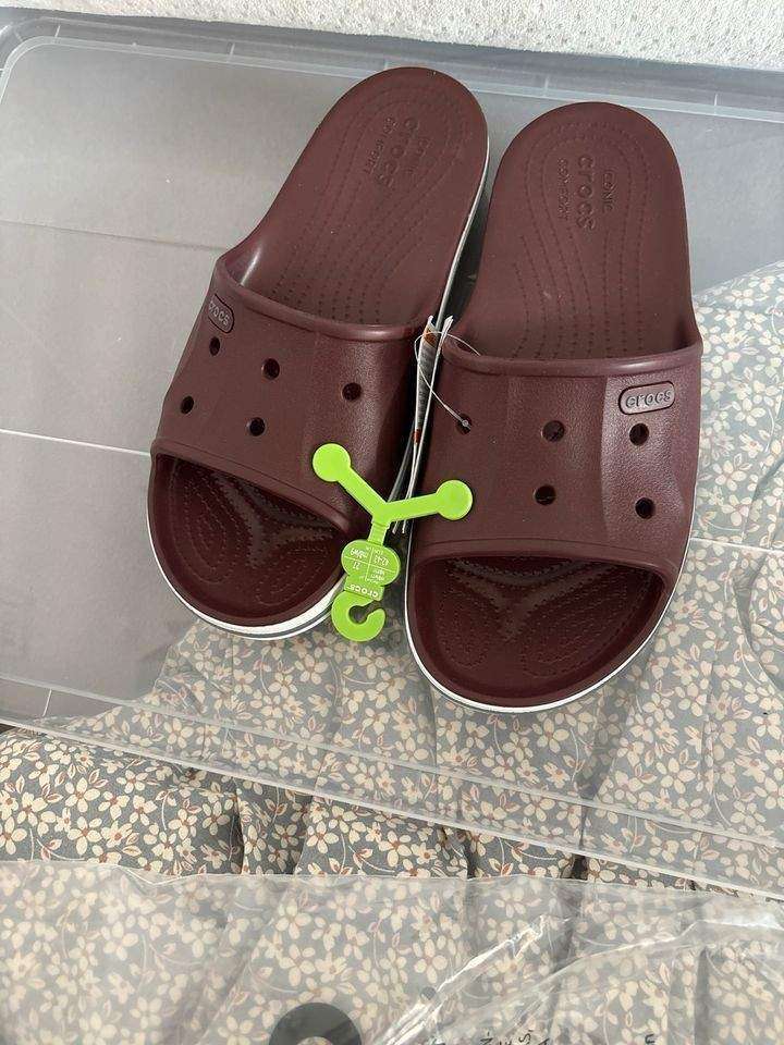 Жіночі шльопанці Баябенд Бургундія Crocs Bayaband Slide Burgundy — фото 8