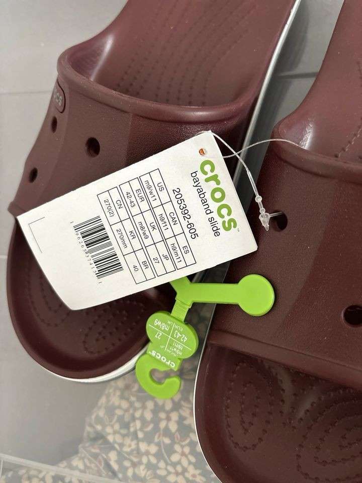 Жіночі шльопанці Баябенд Бургундія Crocs Bayaband Slide Burgundy — фото 9