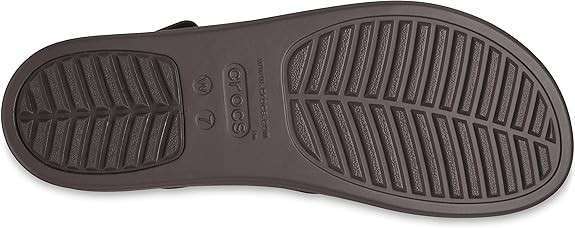 Жіночі сандалі Crocs Brooklyn Croco Low Wedge Espresso — фото 7