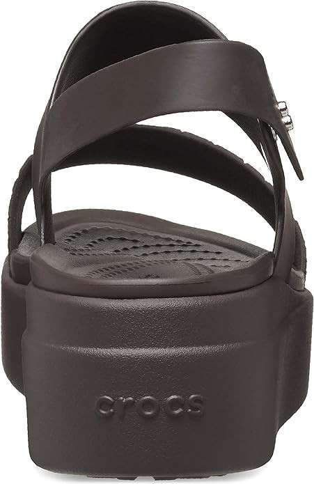 Жіночі сандалі Crocs Brooklyn Croco Low Wedge Espresso — фото 8