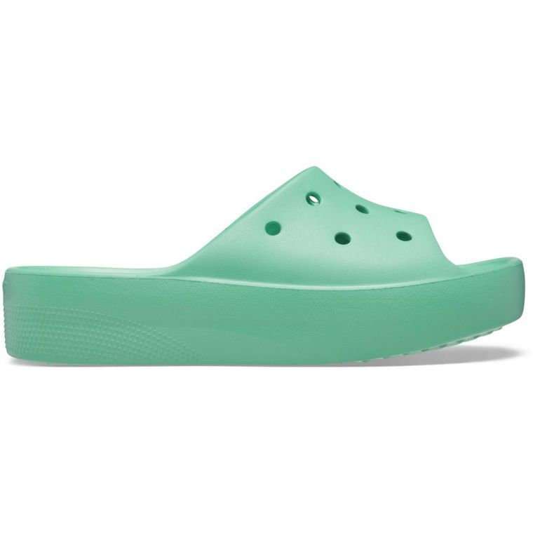 Жіночі шльопанці Crocs Classic Platform Slide Jade Stone — фото 11
